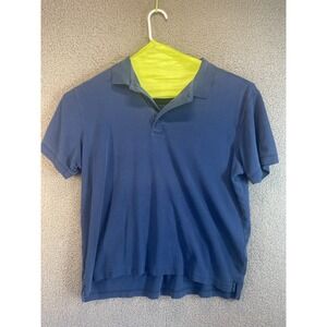 Eddie Bauer Polo Shirt Mens XL  Blue short Sleeve Casual